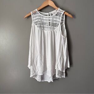 Knox rose gauze cold shoulder blouse